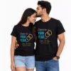 Personalized Anniversary Couple T-Shirts with Names, Year & Wedding Date | Matching Set