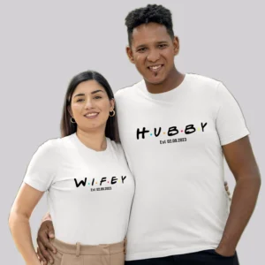 Couple Wearding Wedding Anniversary T-Shirts Marital Milestone Tees for Couples