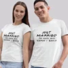 Couple Wearing Personalized Anniversary Shirts Unique Anniversary Shirt Designs for Couples-1