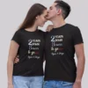 Couple Wearing Matching Anniversary T-Shirts Coordinating Couple Outfits for Special Occasions