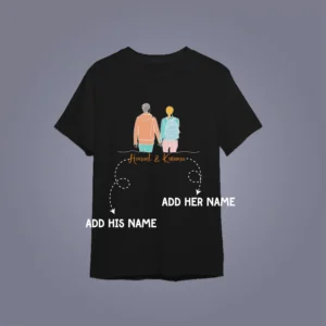 Describing Couple Tshirt Buy Online – Personalized Matching Tees