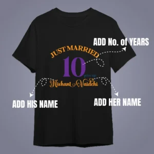 Describing Custom Anniversary T-Shirts Personalized Couple Tees for Special Occasions