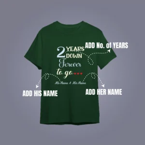 Describing Matching Anniversary T-Shirts Coordinating Couple Outfits for Special Occasions