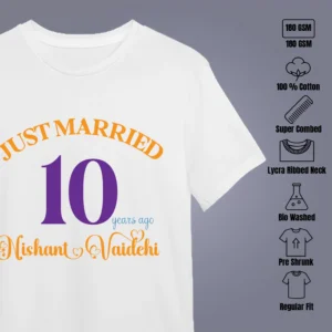 Features of Custom Anniversary T-Shirts Personalized Couple Tees for Special Occasions