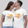 Matching Couple T-Shirts with Custom Names