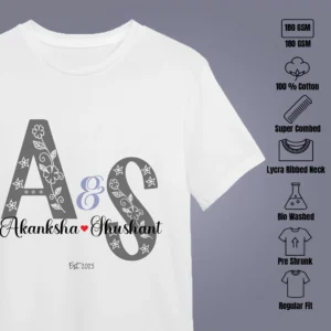 showing features of Love Couple Tshirt – Romantic Matching Tees for Couples