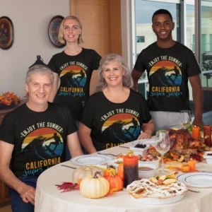 Matching Family T-shirts for International Vacation - Custom Print