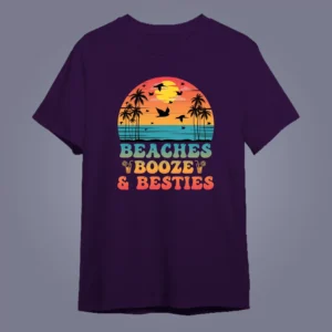 Flaty lay mockup of Family Shirts for Travel- Unique Custom Designs on purple color T-shirt