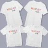 personalized matching family vacation t shirts vacay mode custom holiday trip shirts for parents and kids