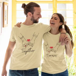 Custom Matching Tees for Couples – Design Your Own Personalized Text
