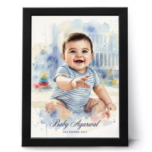 Oil Paint Baby Photo Frames