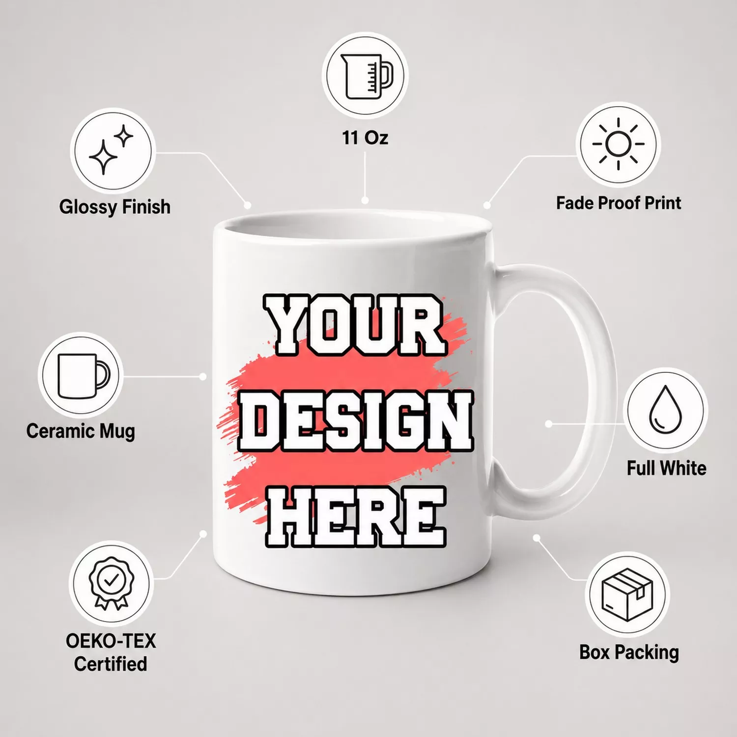 Personalised Couple Coffee Mug Set with Names | Anniversary Gift Mugs - Image 3