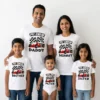 First birthday family matching t shirts with personalized baby name pit crew racing theme for daddy mommy brother sister