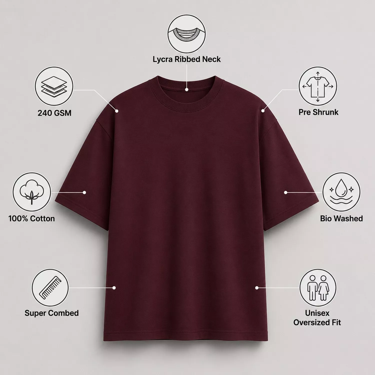 Matching Couple Oversized T-Shirts with Personalised Photos | His & Her Set - Image 5