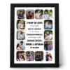 Personalized 1 year anniversary couple photo frame with custom names date and multi photo collage layout gift for husband wife in India