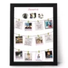 Personalized 12 months baby photo frame collage with custom name and milestone pictures for first birthday gift in India