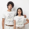 personalized just married 1 year ago couple t shirts with custom names first wedding anniversary matching husband wife t shirt set