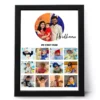 Personalized baby first year photo frame with 12 month collage and custom name for 1st birthday gift in India
