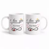 Personalised Couple Coffee Mug Set with Names | I Love You Husband Wife Mugs