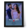 Personalized couple photo frame with names and date custom anniversary wedding gift for husband and wife in India