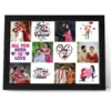 Personalized couple photo frame collage with romantic quotes, custom photos and anniversary gift design for husband and wife