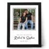 Personalized couple photo frame with custom names and anniversary date romantic gift for husband and wife in India