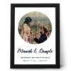 Personalized couple star map frame with photo, names, date and location custom anniversary gift wall decor for husband and wife in India