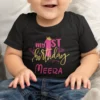 Personalized baby girl first birthday T-shirt with name print my 1st birthday custom kids birthday outfit