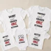 Personalized first birthday family t shirts with chosen one design custom baby name matching daddy mommy brother sister outfit