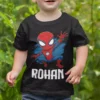Personalized spider hero kids t shirt with custom name print superhero themed cotton t shirt for children birthday gift