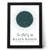 Personalized star map frame for couples with custom names date and location anniversary gift India