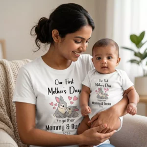 Alternative view of Personalized First Mother’s Day Mom & Baby Matching Set