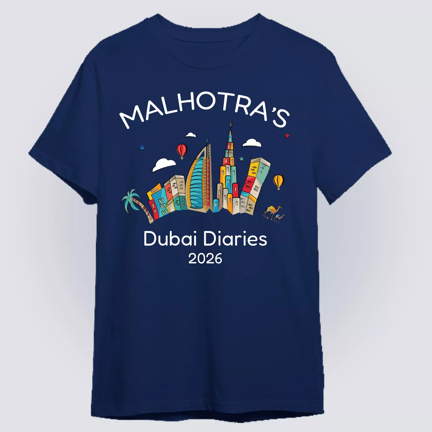Personalized Family Vacation T-Shirts Travel with Custom Name Print - Image 3