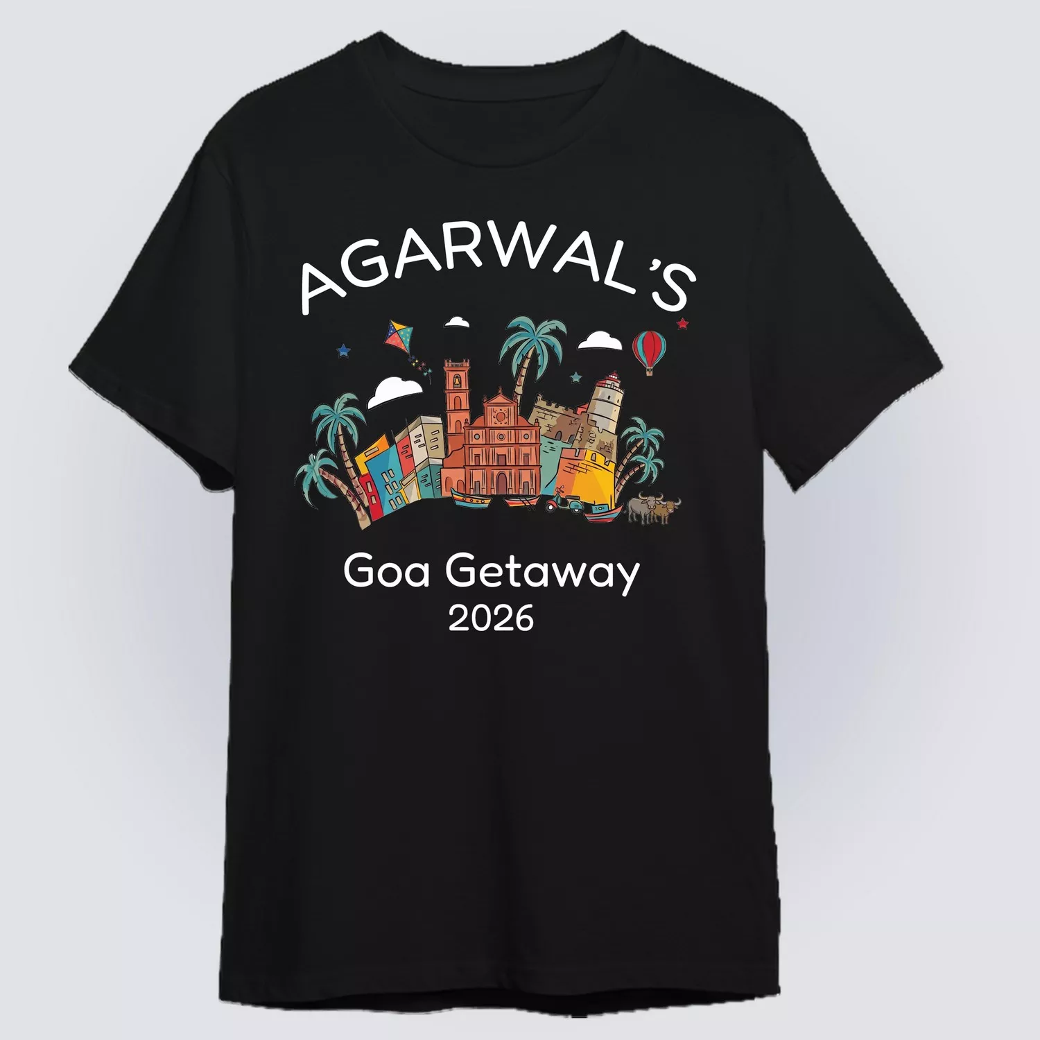 Personalized Family Vacation T-Shirts Travel with Custom Name Print - Image 2