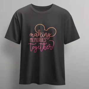 Alternative view of Personalized Family Matching T-Shirts – “Making Memories Together” Typography Design for Vacation & Photoshoots