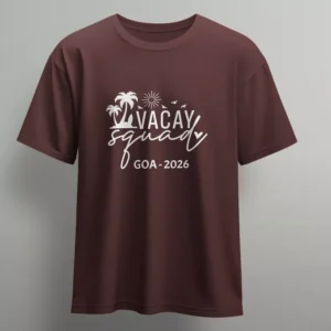 Alternative view of Personalized Family Vacation T-Shirts – Custom “Vacay Squad Goa 2026” Matching Travel Tees for Family Trip