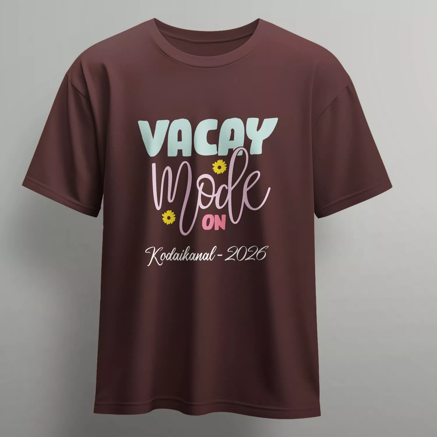 Personalized Family Vacation T-Shirts – Vacay Mode Typography Matching Tees for Travel & Holiday Trips - Image 2