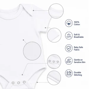 Alternative view of Personalized Baby Onesie 1 Month Birthday with Name Tiger Print
