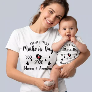 Alternative view of Personalized First Mother’s Day Mom & Baby Matching Set