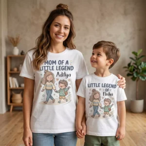 Alternative view of Personalized Mother’s Day Mom & Kid Matching T-Shirts Gift