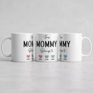 Personalized Mother’s Day mug with kids names custom coffee mug gift for mom available online in India