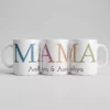Personalized name mug for mom with custom names printed, ideal Mother’s Day gift in India