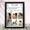 Personalized Mother’s Day photo frame collage with multiple photos of mother and baby in a modern search-style layout design