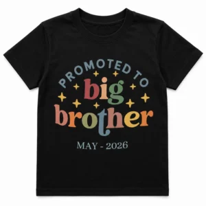 Alternative view of Personalized Kids Big Brother T-Shirt Pregnancy Announcement with Due Date