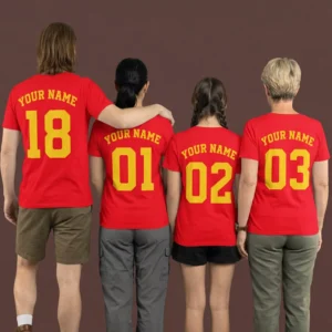 Alternative view of RCB Family Squad T-Shirts – Matching Cricket Fan Tees for Family Outings, IPL Match Days & Photoshoots